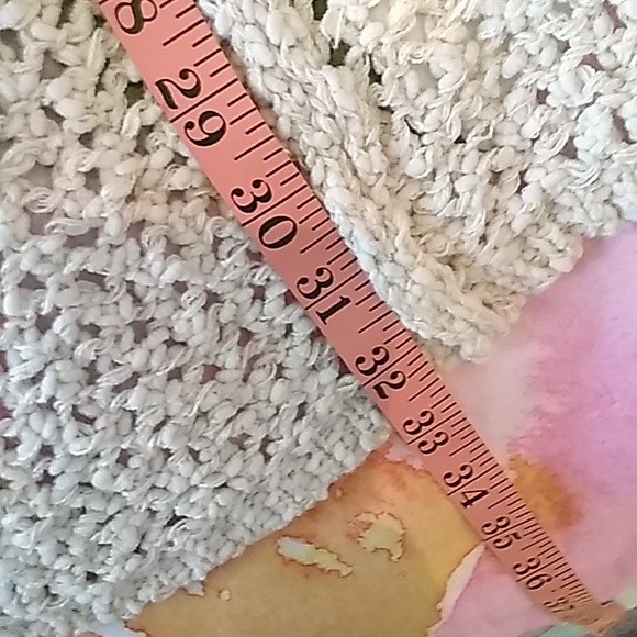 Melissa McCarthy7, Open Weave Cardigan, Cream, 2X - Picture 7 of 8